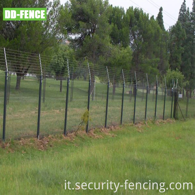 Recinzione di sicurezza elettrica ad alta tensione recinzione elettrica con sistema di allarme come barriera fisica